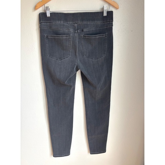 Liverpool Los Angeles The Skinny Pull On Jeans Faded Black Gray Women Size 6 - Picture 2 of 9